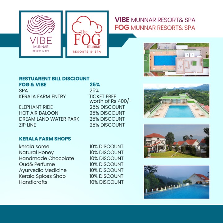 VIBE MUNNAR RESORT &SPA - 2 NIGHT (VIBE PRIVATE POOL VILLA )