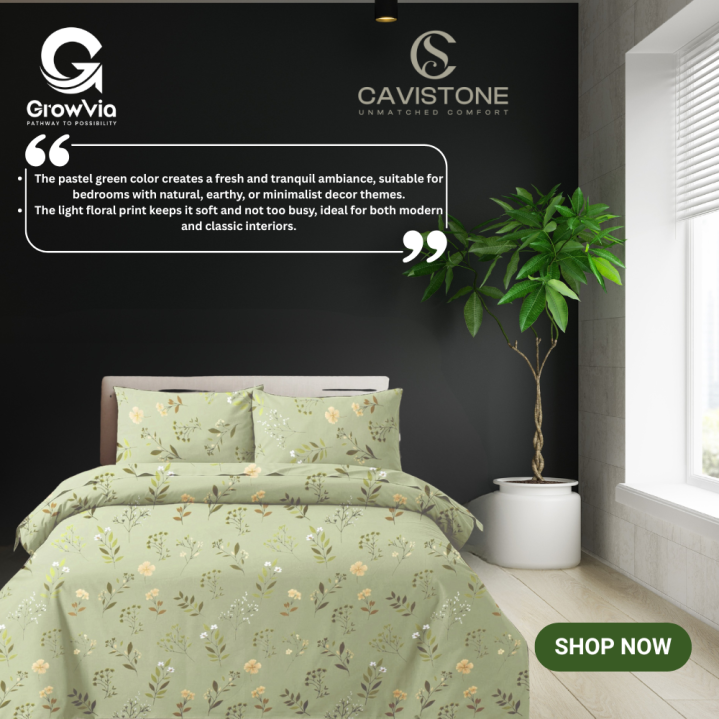 Cavistone -Trilux (Premium Bed sheet set)
