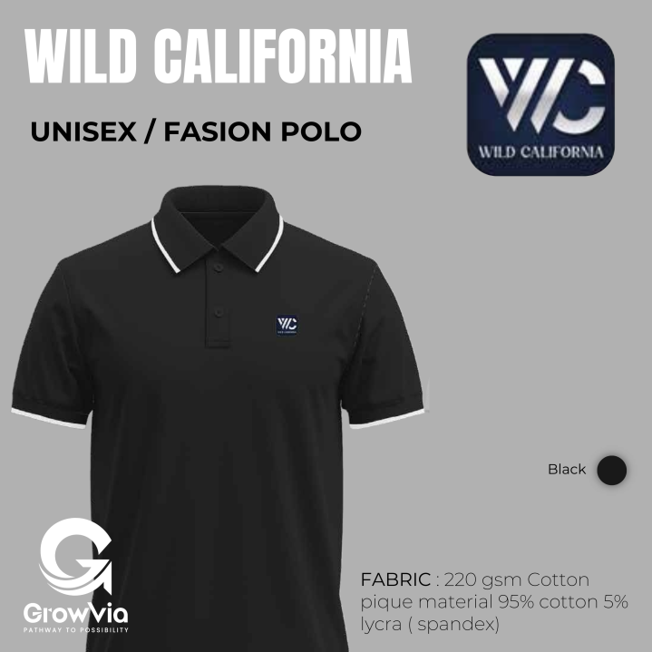 wild California t shirt -Black 