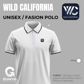 wild California t shirt -white